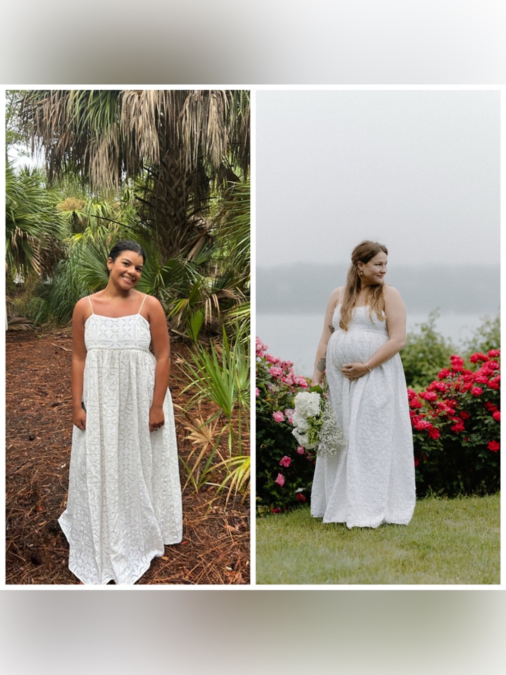 Free People Boardwalk Maxi Dress Embroidered Floral Ivory Sundress XL